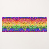 レインボードラゴンダマスク – ゲイプライド国旗の色 ヨガマット (裏面(横))