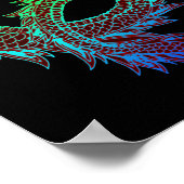 レインボードラゴンポスター ポスター (角)