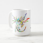 レインボードラゴン コーヒーマグカップ (正面左)