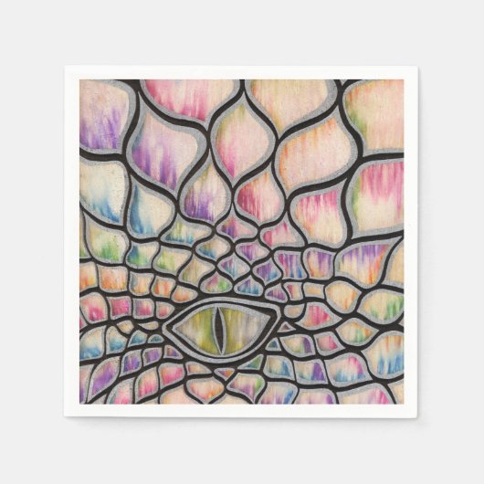 レインボードラゴン スタンダードカクテルナプキン (正面)