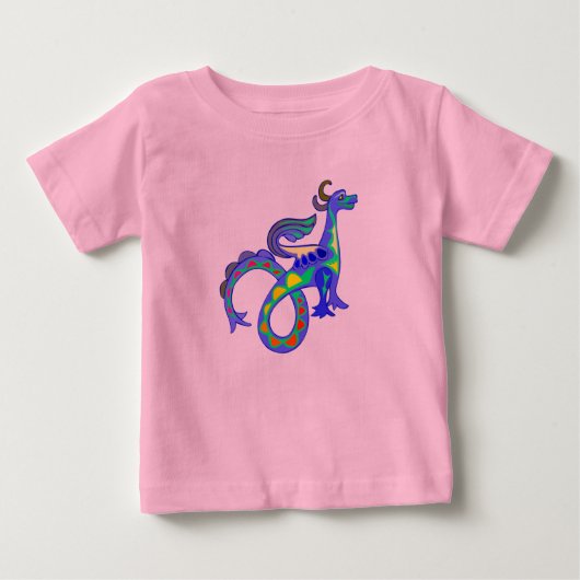 レインボードラゴン ベビーTシャツ (正面)