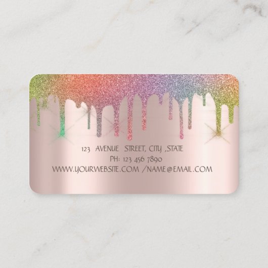 レインボードリップスベーカリーウィスクフラワーズ 名刺 (裏面)