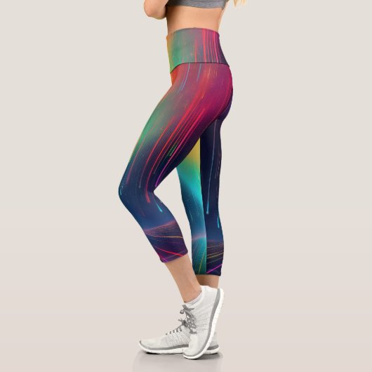 レインボードリップトリップ カプリレギンス (左)