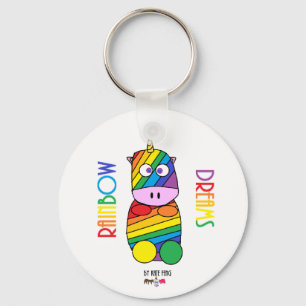 レインボードリームムーシコーン キーホルダー