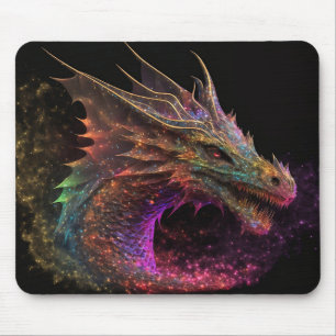 レインボードレッドマウスパッド マウスパッド