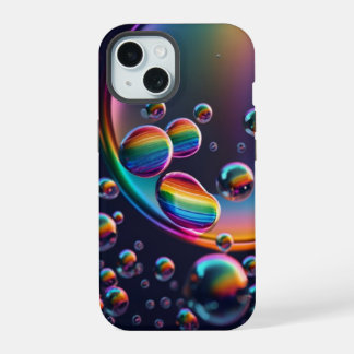 レインボードロップレットiPhoneケース iPhone 15ケース