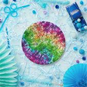 レインボードードル ペーパープレート (パーティー)