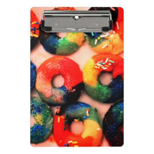 レインボードーナツ ミニクリップボード (正面)
