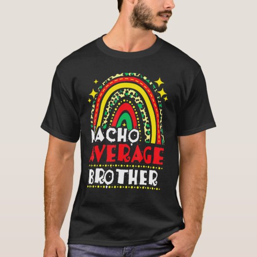 レインボーナチョ平均ブラザーシンコデマヨメキシコ Tシャツ (正面)