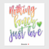 レインボーナッファンシークジャスト愛 |カジュアル結婚s シール (シート)