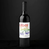 レインボーナッファンシークジャスト愛 |カジュアル結婚s ワインラベル