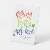 レインボーナッファンシークジャスト愛 |カジュアル結婚s 台座サイン (正面)