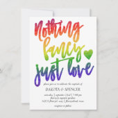 レインボーナッファンシークジャスト愛 |カジュアル結婚s 招待状 (正面)