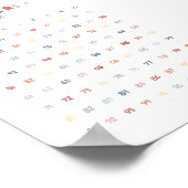 レインボーナンバーズエデュケーショナル子供部屋デコール ポスター (角)