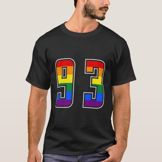 レインボーナンバー93チームジュニア番制制服 Tシャツ (正面)