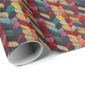 レインボーニットウール ラッピングペーパー (ロールコーナー)