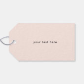 レインボーニュートラルビジネスロゴハンドメイドカスタム ギフトタグ (裏面横)