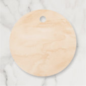 レインボーニュートラル金ゴールドパステルベビーシャワーサンキュー フェイバータグ (裏面)