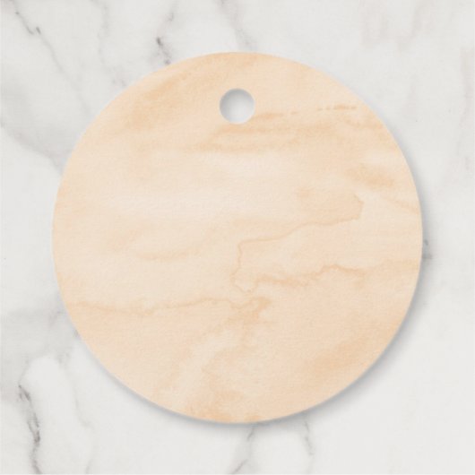 レインボーニュートラル金ゴールドパステルベビーシャワーサンキュー フェイバータグ (裏面)