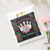 レインボーネオンボーリングバースデーパーティーありがとう フェイバーバッグ (封をした状態)