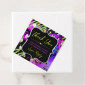 レインボーネオン抽象芸術グリッターフレーム誕生日 フェイバータグ (インサイチュ)