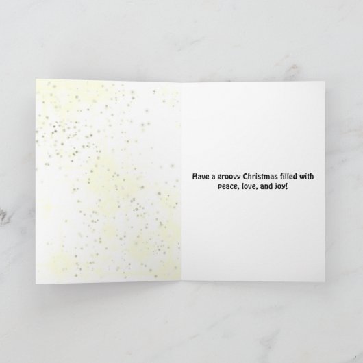 レインボーネクタイ – 染料クリスマスホリデーカード シーズンカード (内部)