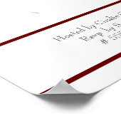 レインボーノアのアークベビーシャワーへの招待 ポスター (角)