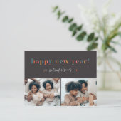 レインボーハッピーニューイヤーホリデーハガキ シーズンポストカード (スタンド正面)