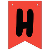 レインボーハッピーバースデーおもしろい色の記号 バンティングフラッグ (第1の旗)