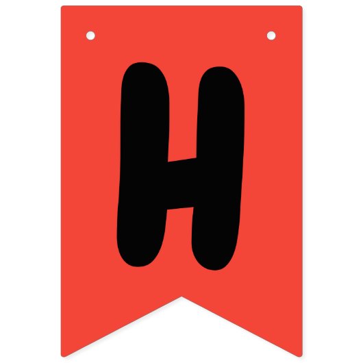 レインボーハッピーバースデーおもしろい色の記号 バンティングフラッグ (第1の旗)