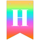 レインボーハッピーバースデーバンティング国旗のバナー バンティングフラッグ (第2の旗)