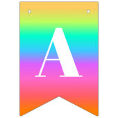 レインボーハッピーバースデーバンティング国旗のバナー バンティングフラッグ (第3の旗)