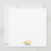 レインボーハッピーバースデーモダンシンプル シーズンカード (裏面)