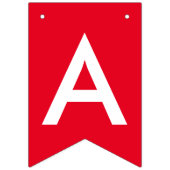 レインボーハッピーバースデー バンティングフラッグ (第3の旗)