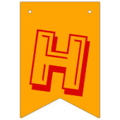 レインボーハッピーバースデー バンティングフラッグ (第2の旗)