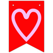 レインボーハッピーバースデー バンティングフラッグ (第1の旗)