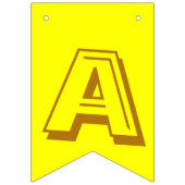 レインボーハッピーバースデー バンティングフラッグ (第3の旗)