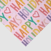 レインボーハッピーホリデーズハンドドロードクリスマスキュート 薄葉紙 (詳細)