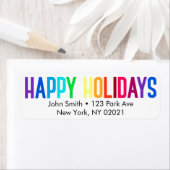 レインボーハッピーホリデー ラベル (インサイチュ)