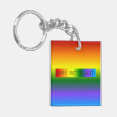 レインボーハッピーリタイア! キーホルダー (正面左)