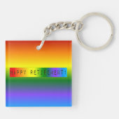 レインボーハッピーリタイア! キーホルダー (裏面)