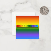 レインボーハッピーリタイア! ノートカード (正面/裏面インサイチュ)