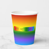レインボーハッピーリタイア！ 紙コップ (正面)