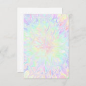 レインボーハニカムパステルズガールズバースデーパーティー サンキューカード (正面/裏面)