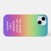 レインボーハピネス iPhone 15ケース (裏面横)