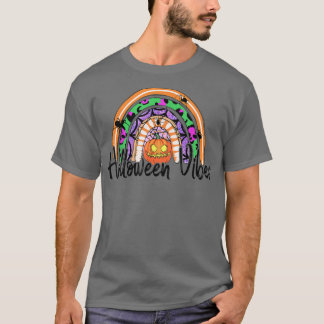レインボーハロウィーンビーブスパンプキンインザパッチハロ Tシャツ