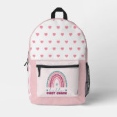 レインボーハローファーストグレード プリントバックパック (正面)