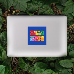 レインボーハローフレンドレトロ シール