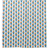 レインボーハワイアンレインボーシェアアイスデザートハワイ シャワーカーテン (正面)