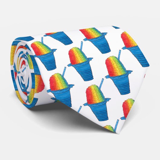 レインボーハワイアンレインボーシェアアイスデザートハワイ ネクタイ (ロール)